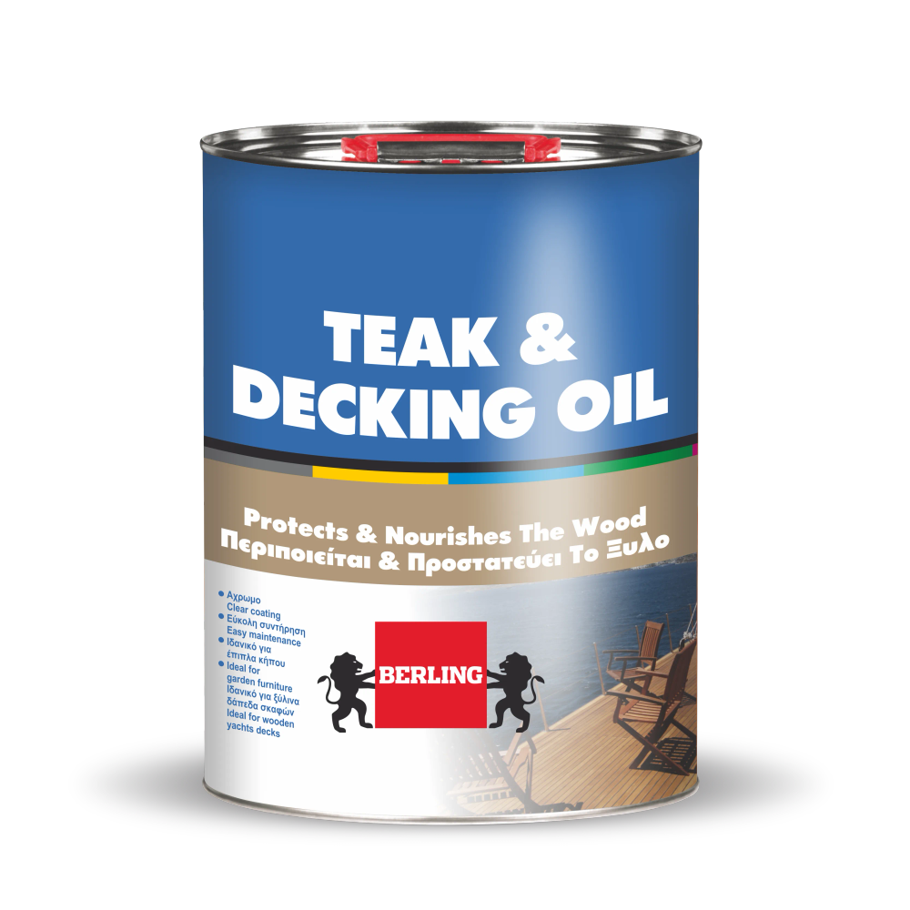 ΕΛΑΙΟ ΠΕΡΙΠΟΙΗΣΗΣ & ΠΡΟΣΤΑΣΙΑΣ ΞΥΛΟΥ TEAK & DECKING OIL BERLING