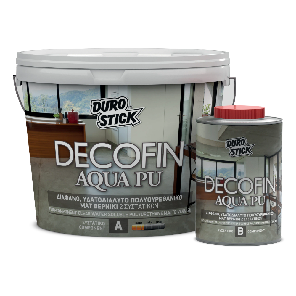 ΒΕΡΝΙΚΙ 2 ΣΥΣΤΑΤΙΚΩΝ DECOFIN AQUA PU DUROSTICK